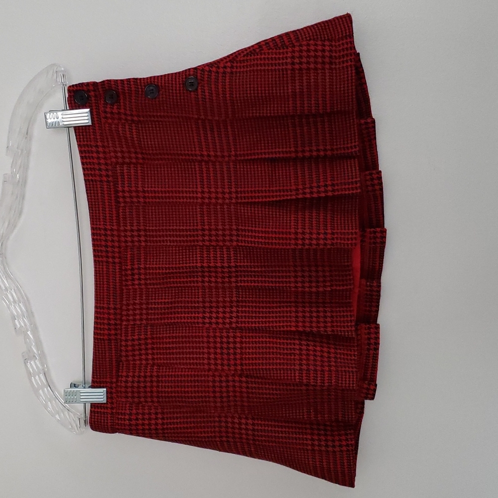 NWT Miley Cyrus Max Azria Plaid Skirt Size 7